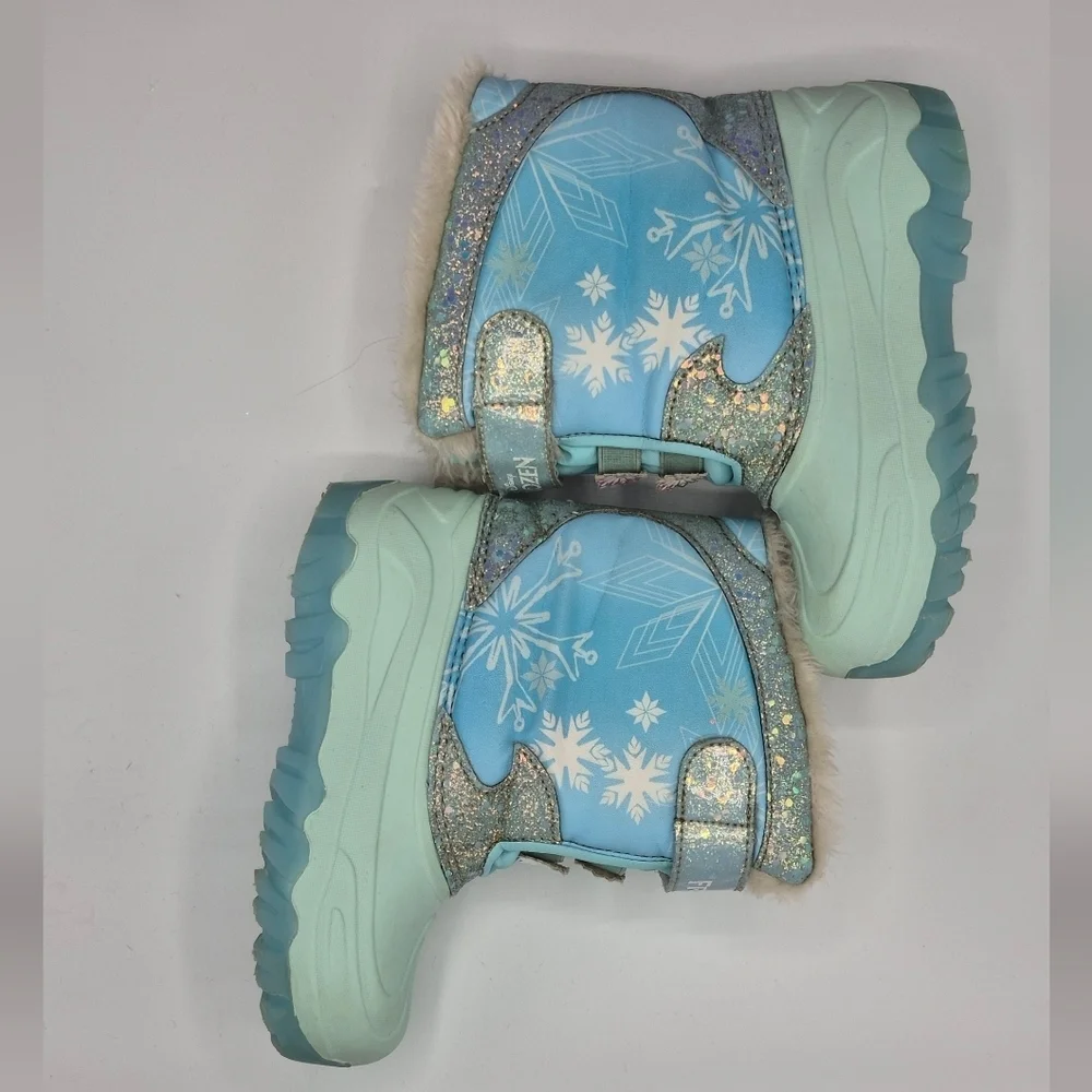 Disney Frozen Kids Boots - Blue and White